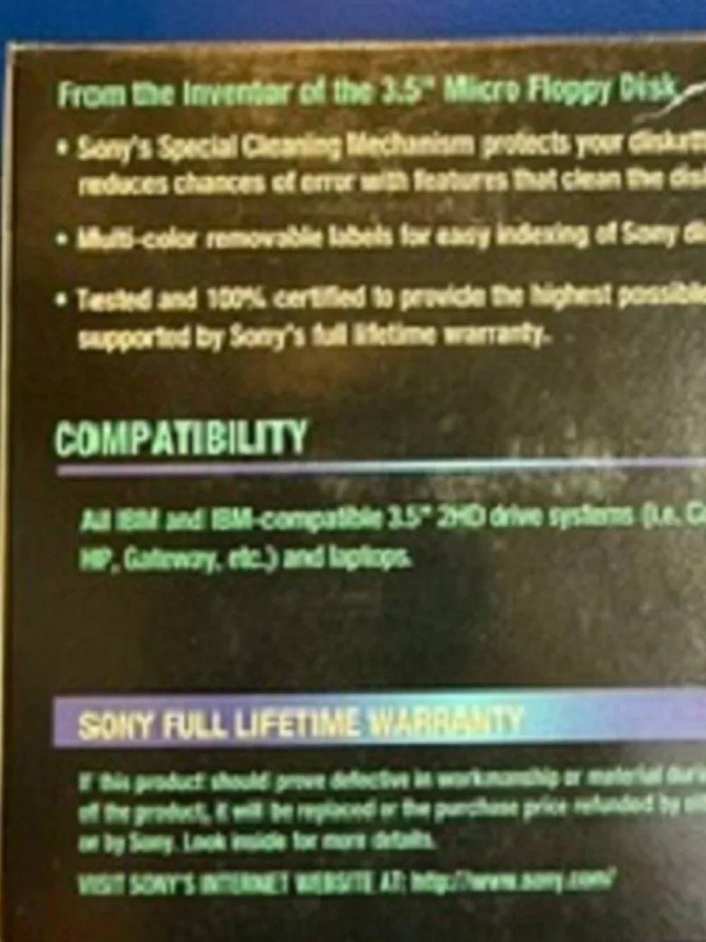 NEW Sony 2HD 3.5